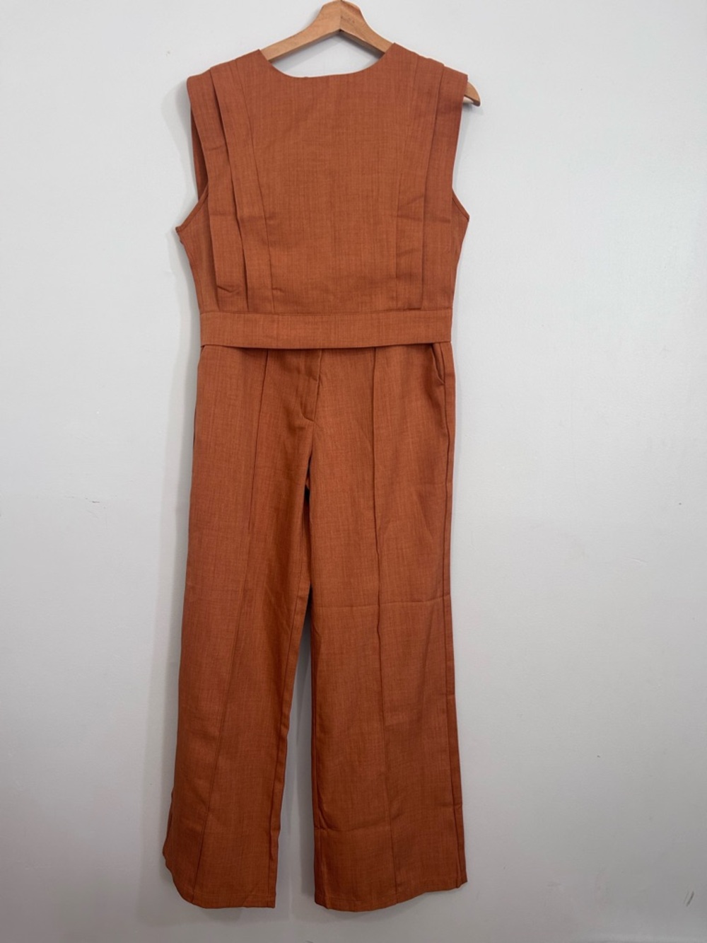 Chic Me Rusty Sleeveless 2 piece Suit, M